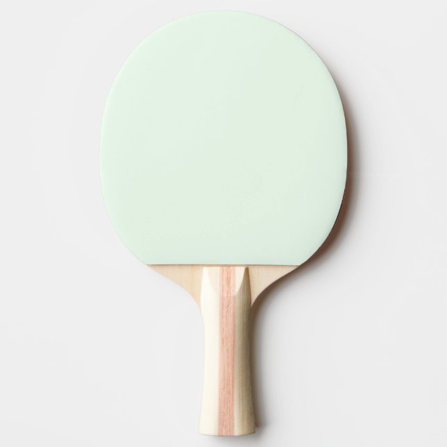 Turkos Grönt Mjuk Blek Vit Pastel Solid Färg Pingisracket (Framsidan)