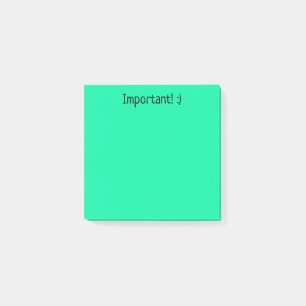 Turkos/Grönt Post-it Block