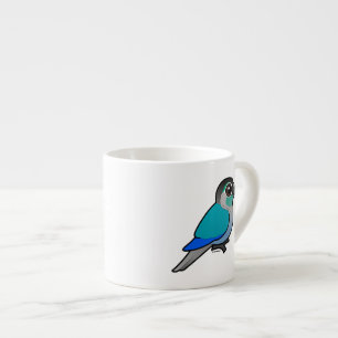 Turkos Grönt-varade fräck mot Conure Espressomugg