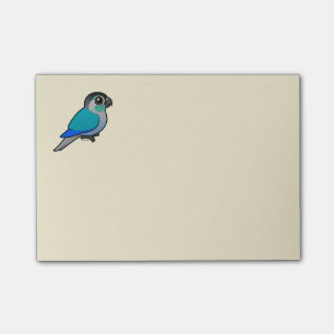 Turkos Grönt-varade fräck mot Conure Post-it Block