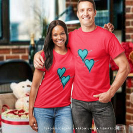 Turkos Heart & Pil T Shirt