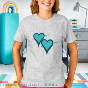 Turkos Heart & Pil T Shirt