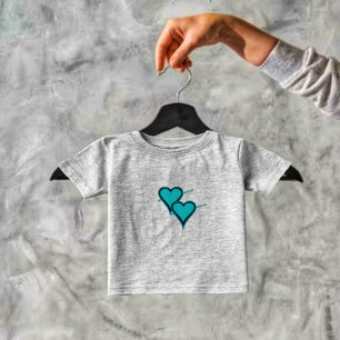 Turkos Heart & Pil T Shirt