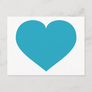 Turkos Heart Vykort