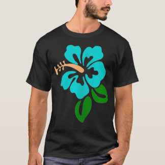 Turkos Hibiscus Flower T Shirt
