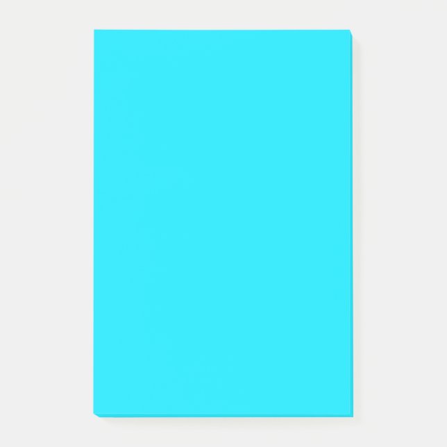 Turkos Himlar Blue Färg Anpassar det här! Post-it Block (Framsida)