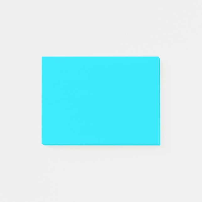 Turkos Himlar Blue Färg Anpassar det här! Post-it Block (Framsida)