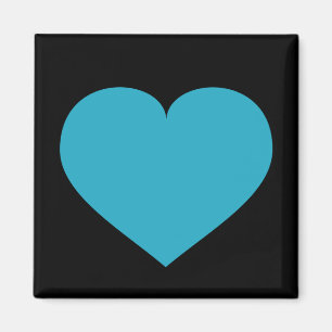 Turkos hjärta magnet