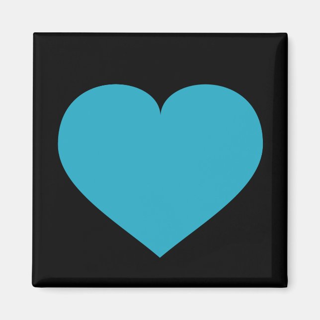 Turkos hjärta magnet (Framsidan)