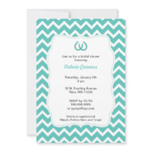 Turkos Horseshoes Möhippa Inbjudan Chevron