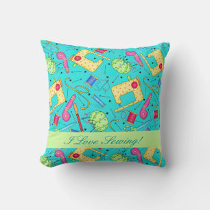 Turkos I Kärlek Sewing Decorative Pillow Kudde