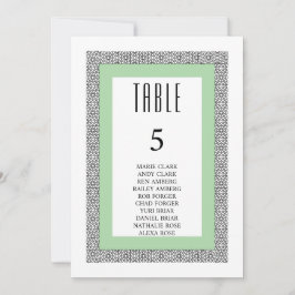 Turkos Islamic Geometric Gräns Bröllop Inbjudningar