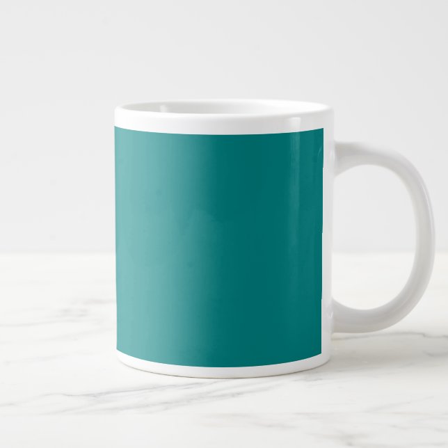 Turkos JÄTTE Kaffemugge Jumbo Mugg (Höger)