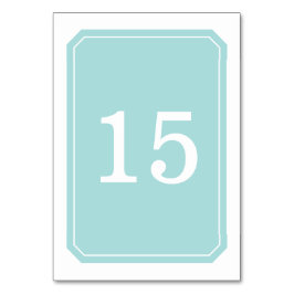 Turkos-kort (endast Elegant Bord) Bordsnummer