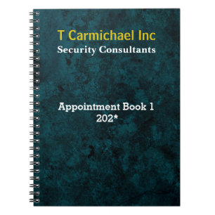 Turkos lädereffekt anteckningsbok