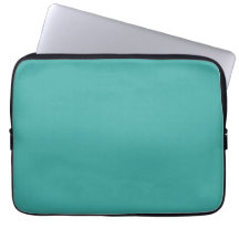 Turkos laptopfodral med svart trimning