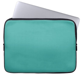 Turkos laptopfodral med svart trimning laptop fodral