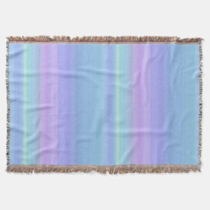 Turkos Lila Blue Grönt Rainbow Throw Blanket Mysfilt