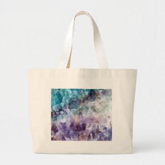 Turkos- & lilakvartkristall jumbo tygkasse