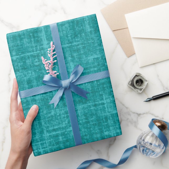 Turkos Linne Presentpapper (Gifting)