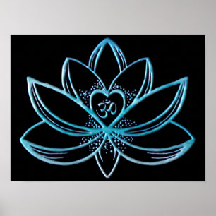 Turkos Lotus Poster
