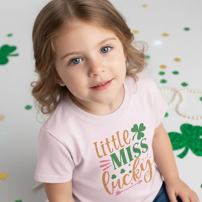 Turkos Lycklig St Patrick T-Shirt för Barn (Skapare uppladdad)