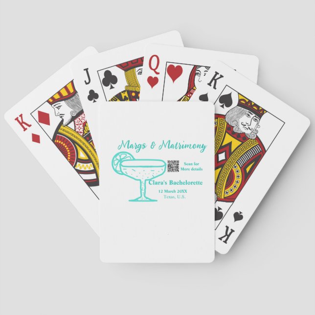 Turkos Margs & Matrimony Möhippa  Casinokort (Baksidan)