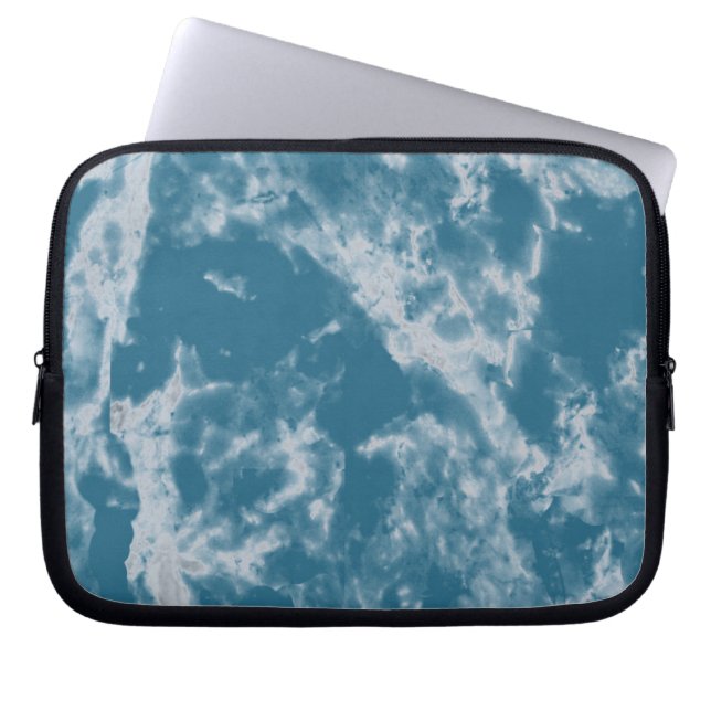 Turkos marmor laptop fodral (Framsidan)