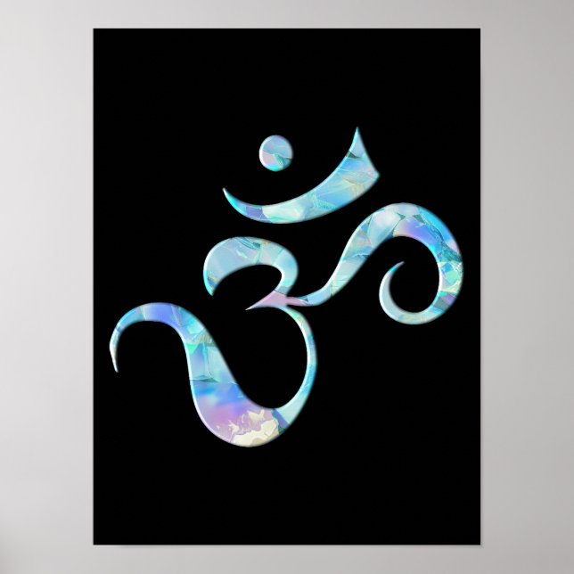 Turkos marmorerad Om Poster (Framsidan)