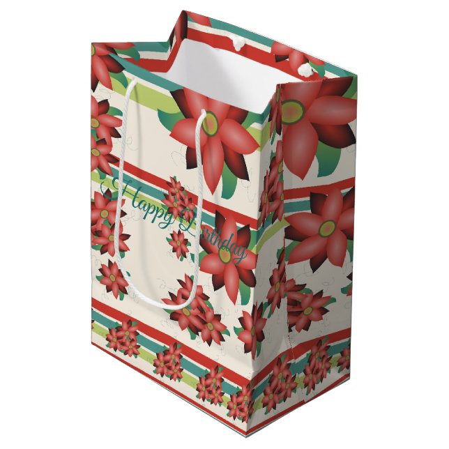 Turkos med rödblommiga Barn (Framsidan Vinklad)