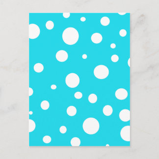 Turkos med Roligten Polka dots Mode Vykort