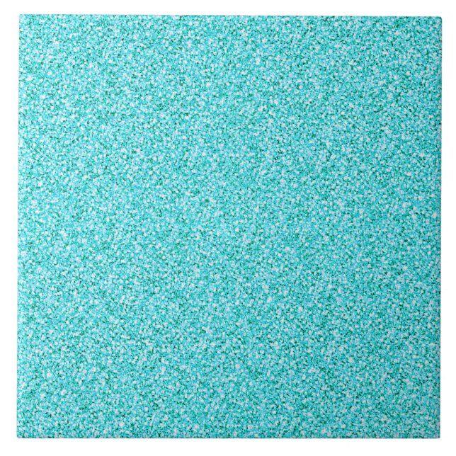 Turkos metallplattor i glitter kakelplatta (Framsidan)