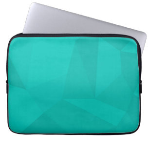 Turkos, modern, coola, trendigets geometriska kons laptop fodral
