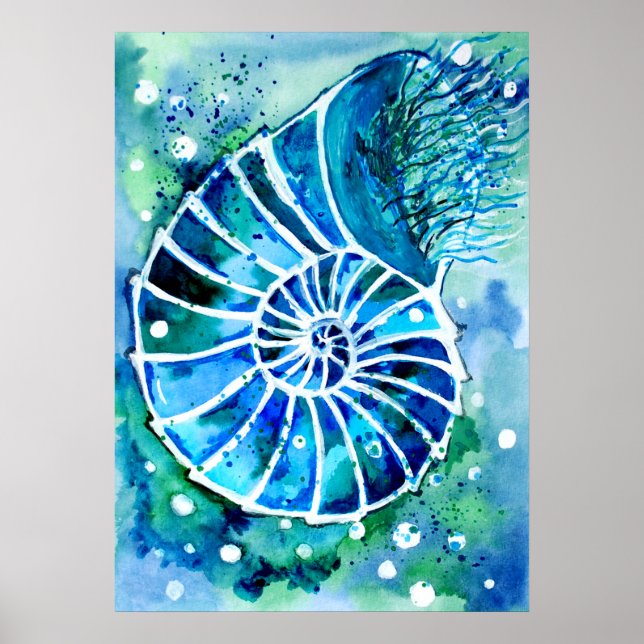 Turkos Nautilus Poster (Framsidan)