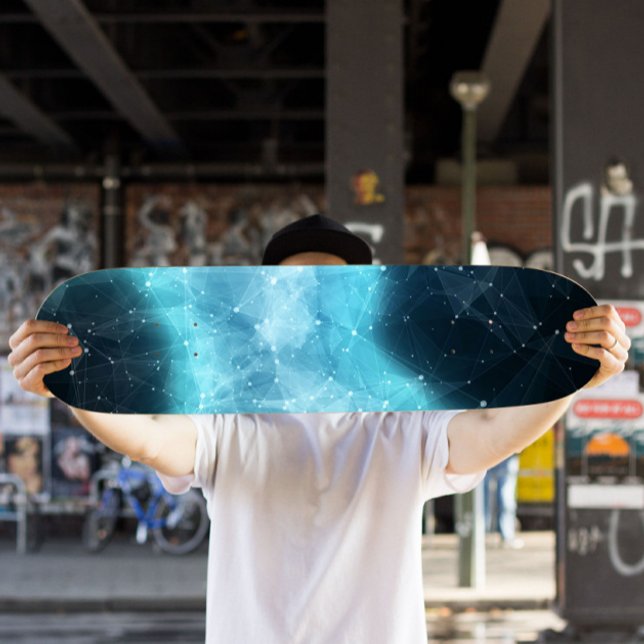 Turkos Nebula Skateboard | Cosmic Skateboard (Skapare uppladdad)