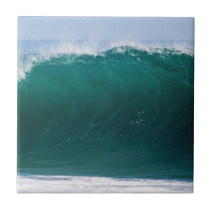 Turkos Oceanen Wave Kakelplatta