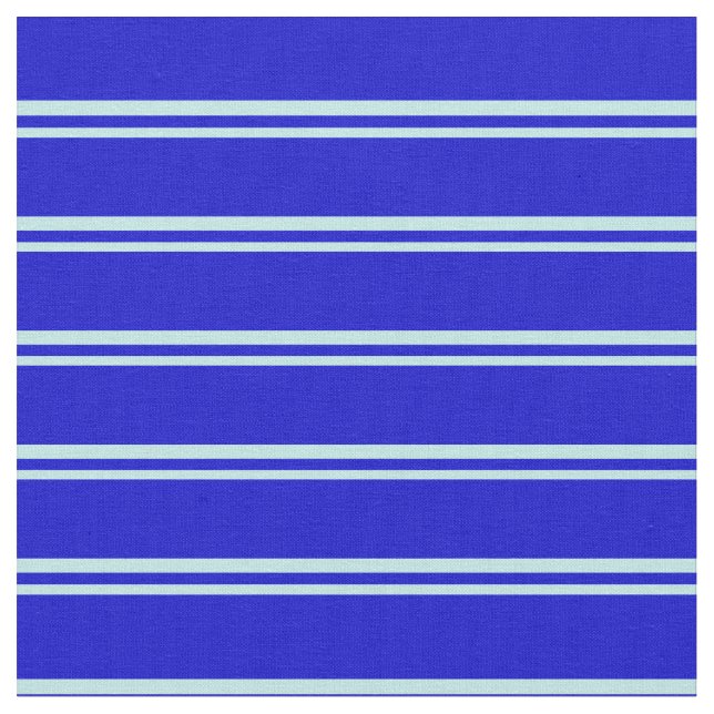 Turkos och blå Mönster i Rand Tyg (Närbild)