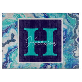 Turkos- och Blue Marble-Personlig