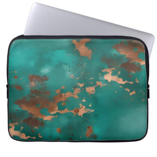 Turkos och Brons Laptop Fodral