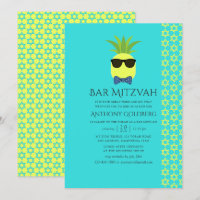 Turkos och citron Tropisk sommar Bar Mitzvah