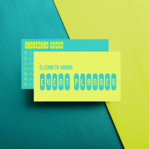 Turkos och citronmodern typografisk design