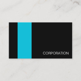 Turkos och görad randig svart modern visitkort