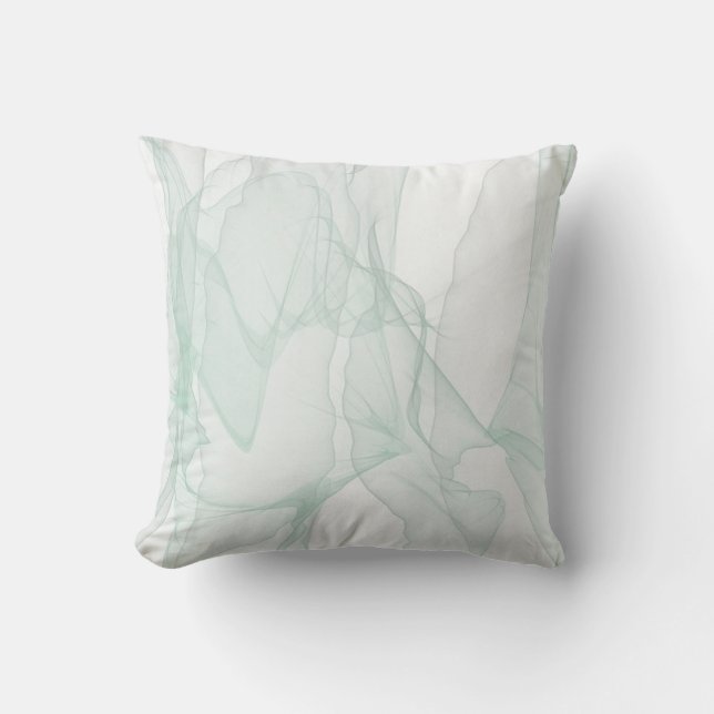 Turkos och Grått Marble accent Pillow Kudde (Framsida)