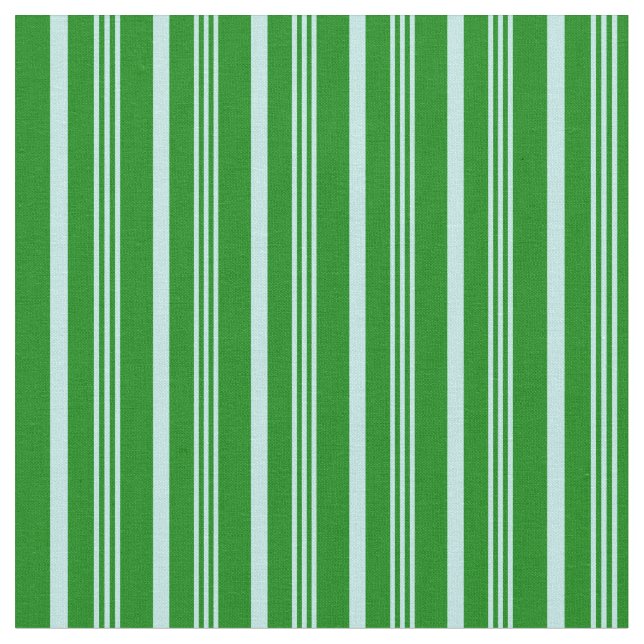 Turkos och Grönt Färgad stripe/lind Mönster Tyg (Närbild)