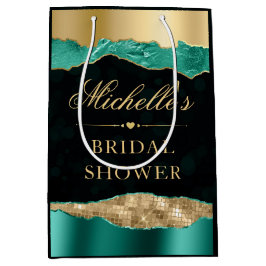 Turkos och Guld Glam Tåror Bokeh Bröllopsfest