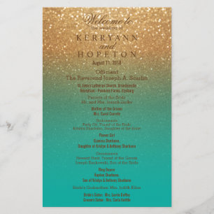 Turkos och Guld Glitter - Program