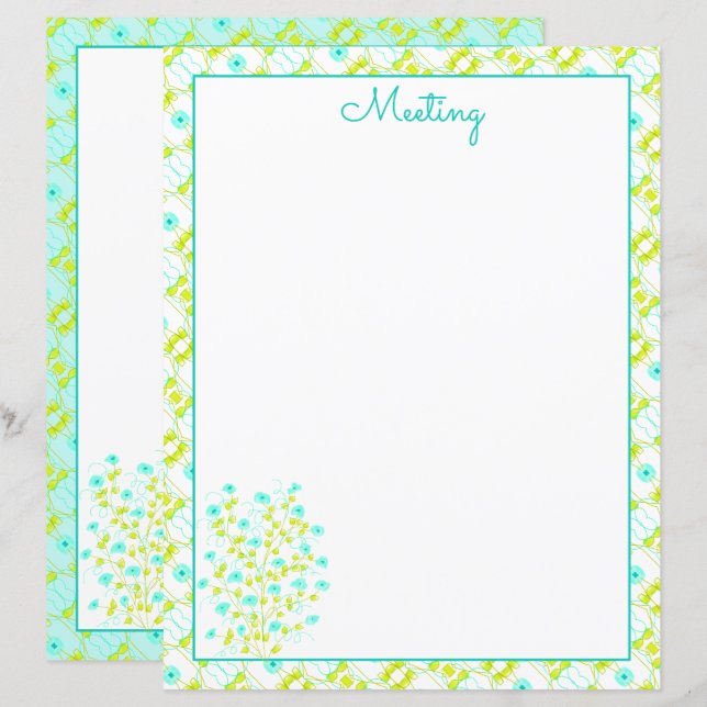 Turkos och kalkgröna (Fram/baksida)