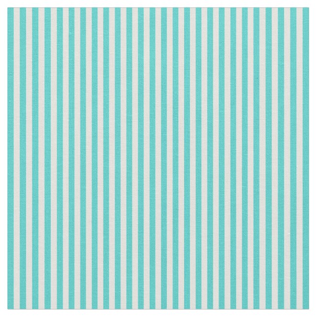 Turkos och Light Cyan Färgad Stripe Mönster Tyg (Närbild)