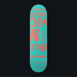 Turkos och Living Coral Grunge Ord Cloud Mini Skateboard Bräda 18,5 Cm<br><div class="desc">Effekten av det här trendiget av gatutextbaserad design beror på längden på ditt namn. Välj "Klicka för att anpassa ytterligare" grund i "Anpassa den här mallen" för att få det utseende du vill ha. Du kan också göra bakgrunden och / eller texten till valfri färg. Se till att roligten skapar....</div>