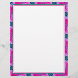 Turkos och ljus Rosa Brevhuvud